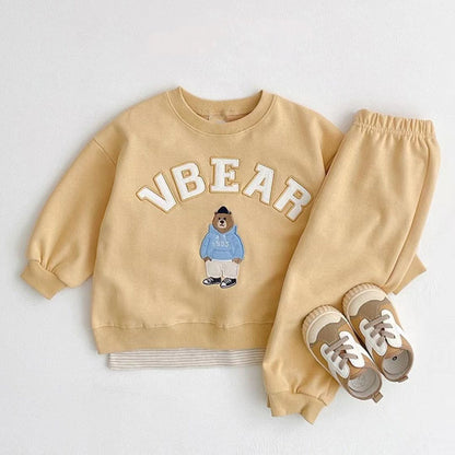 【BABY&KID】クマ柄セットアップSK020911