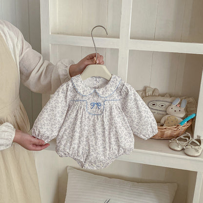 【BABY】小花柄コットンロンパースSK103409