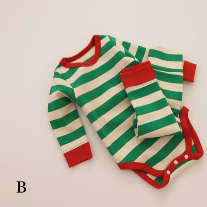 【BABY】ボーダーロンパースorTシャツ&レギンスSK101542