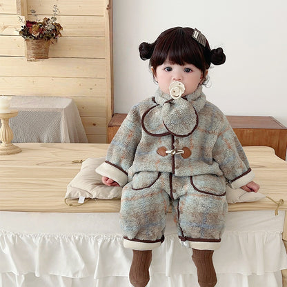 【BABY】冬新作韓国風あったかカバーオール&マフラーSK103214