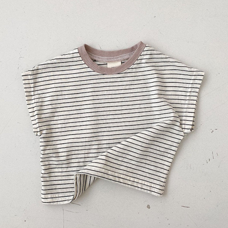 【BABY】夏新作 ボーダー半袖TシャツSK082715