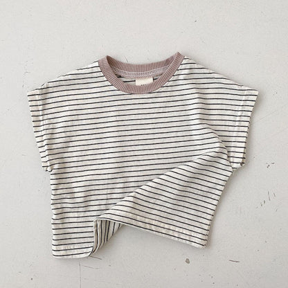 【BABY】夏新作 ボーダー半袖TシャツSK082715