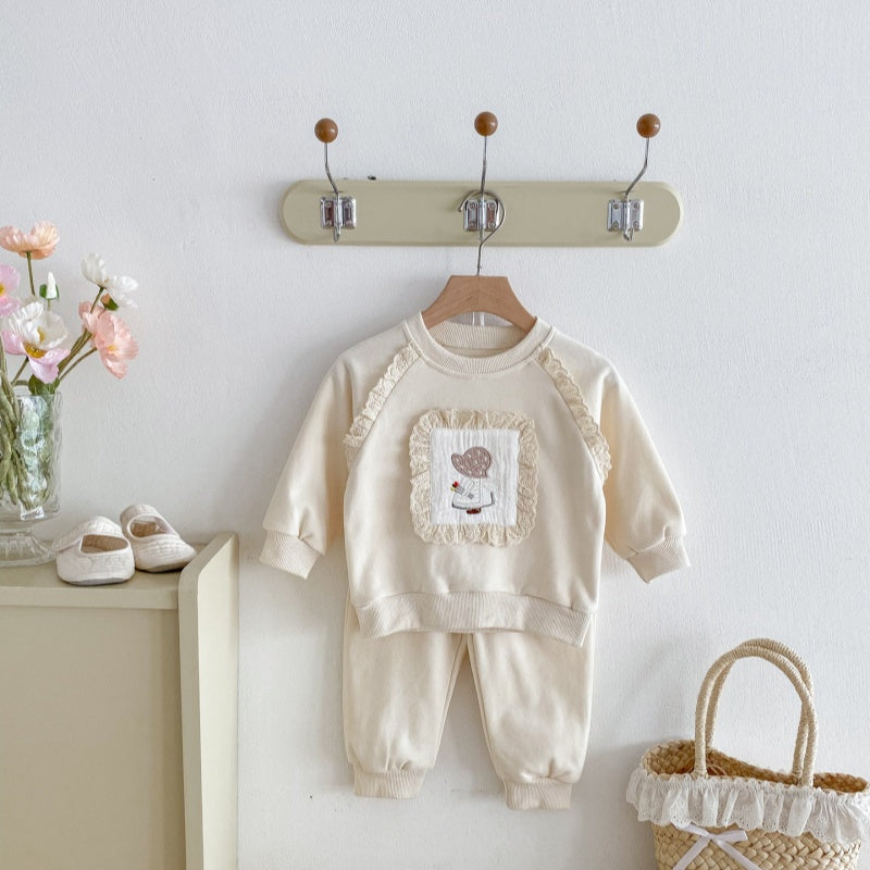 【BABY&KID】レースフリルセットアップSK092715