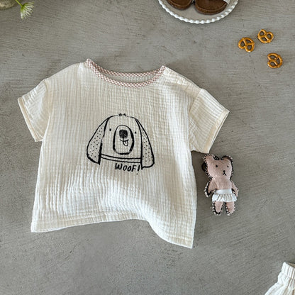 【BABY】夏新作 コットンカートゥーンセットアップSK072606