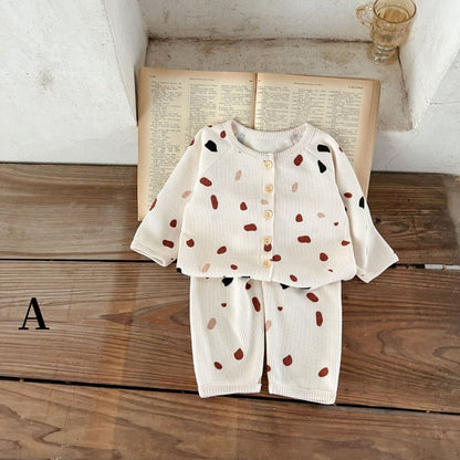 【BABY】ワッフルプリントセットアップSK010326