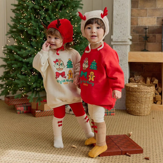 【BABY】キュートなクリスマス長袖トレーナーSK102827