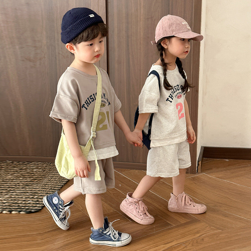 【BABY&KID】夏新作 THISISO MONTレイヤードセットアップSK061708