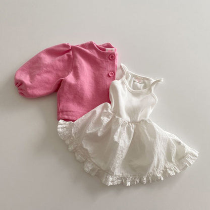 【BABY&KID】夏新作 無地キャミワンピースSK081610