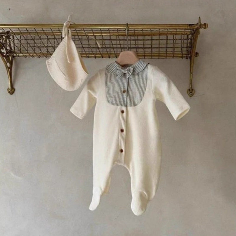 【BABY】切替フット付きロングカバーオールSK103412