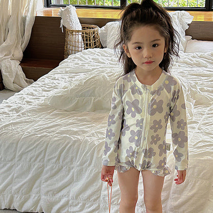 【BABY&KID】夏新作 小花柄水着SK090906