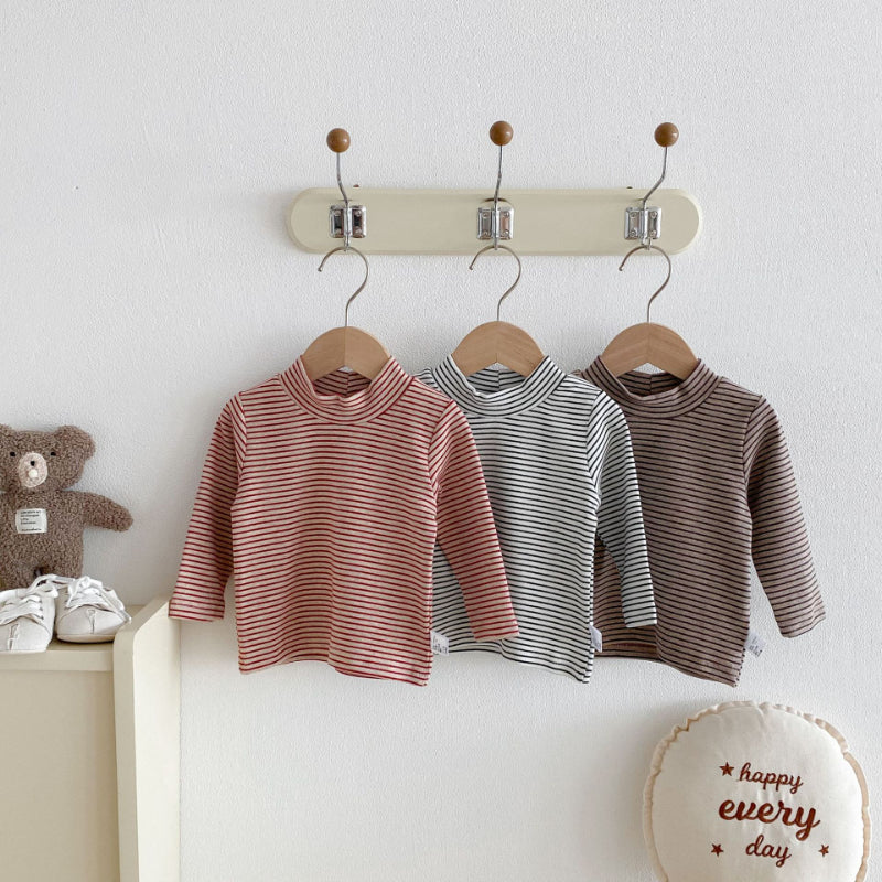 【BABY】ハイネックボーダーtシャツSK100130