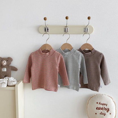 【BABY】ハイネックボーダーtシャツSK100130
