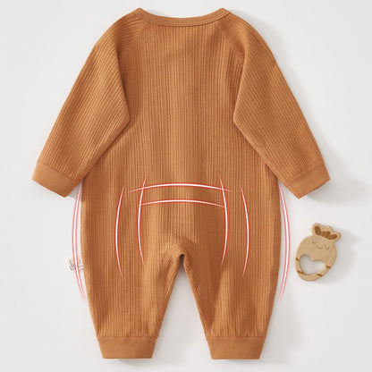 【BABY】北欧風無地やわらかカバーオールSK102619