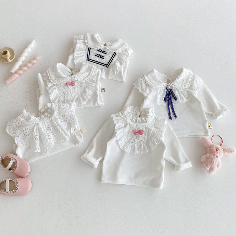 【BABY】レースフリル付きTシャツSK092422