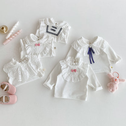 【BABY】レースフリル付きTシャツSK092422