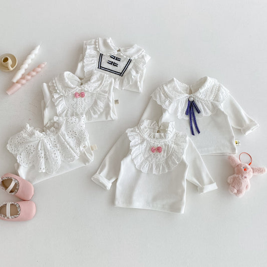 【BABY】レースフリル付きTシャツSK092422