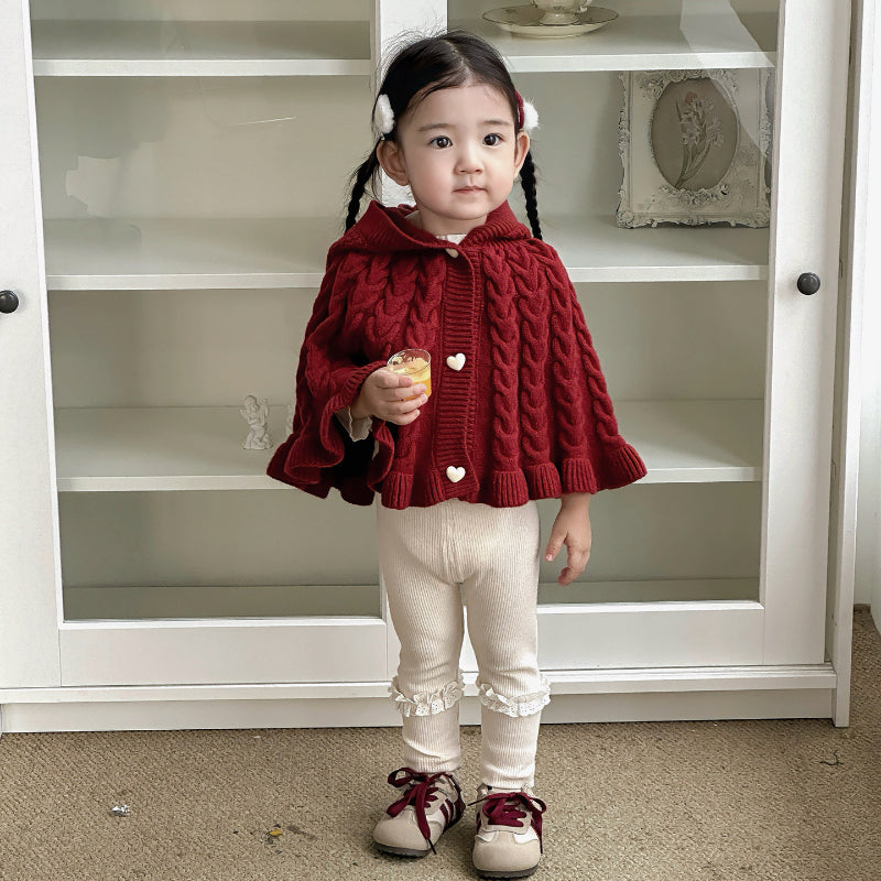 【BABY&KID】ニットフードマントSK101451