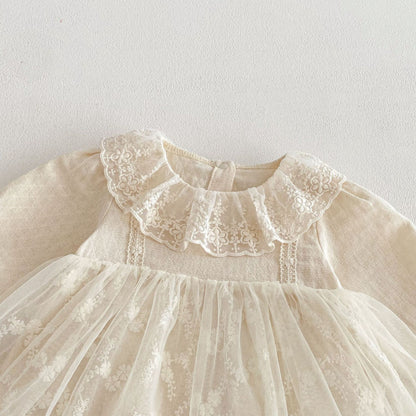 【BABY】レースドールカラーロンパースワンピSK103620