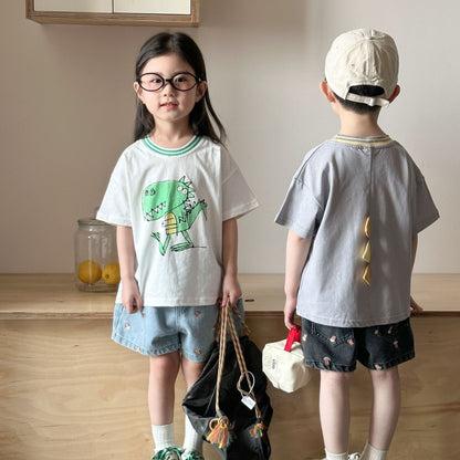 【BABY＆KID】夏新作 カートゥーンコットンルーズTシャツSK063028