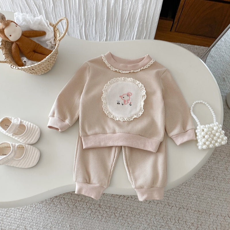 【BABY&KID】クルーネックうさぎセットアップSK092710