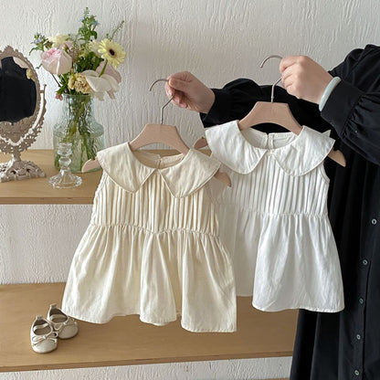【BABY&KID】夏新作コットンノースリーブワンピースSK105020