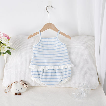 【BABY】夏新作 キャミボーダーセットアップSK092109