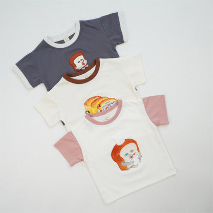 【BABY&KID】夏新作 キャラクタークルーネックTシャツSK090807