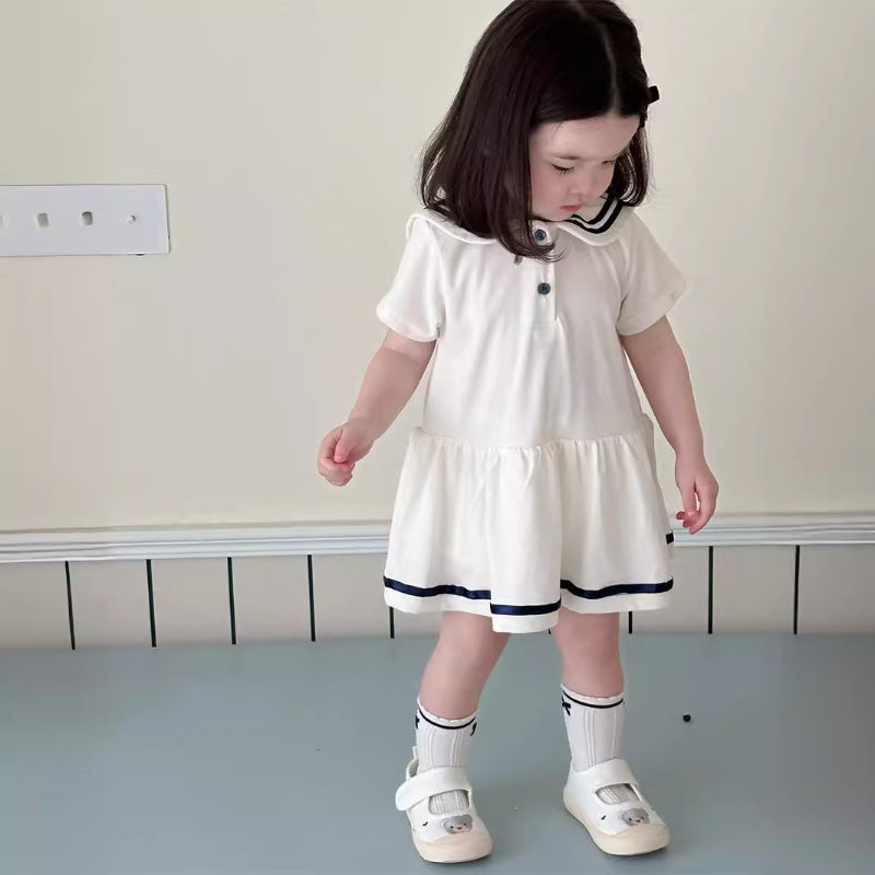 【BABY】夏新作 韓国風半袖ワンピースSK082316