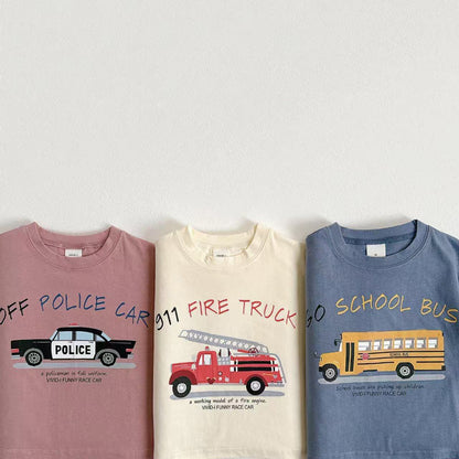 【BABY&KID】夏新作 車柄プリントTシャツSK090806