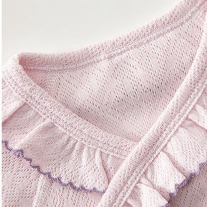 【BABY】蝶結びフリルロンパースSK104407