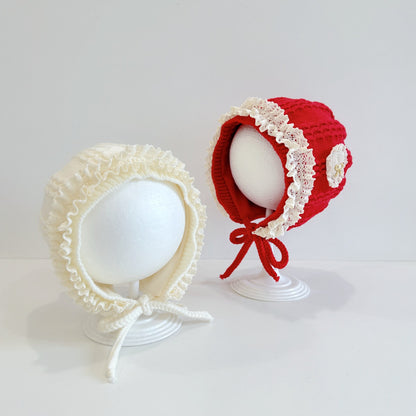【HAT】ハートレースベビーボンネットSK101614