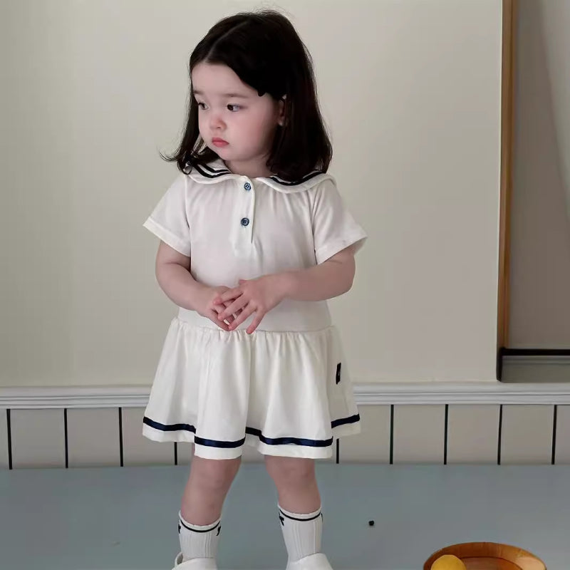 【BABY】夏新作 韓国風半袖ワンピースSK082316