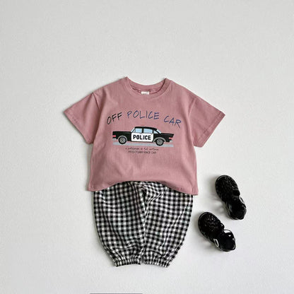 【BABY&KID】夏新作 車柄プリントTシャツSK090806