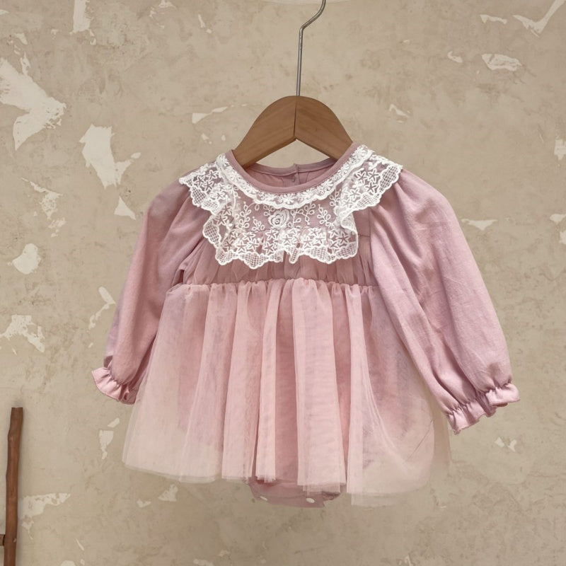 【BABY】レースチュールロンパースSK107405