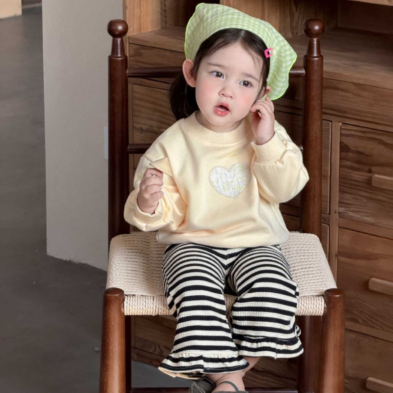 【BABY&KID】ハートスウェット、ボーダーパンツSK104312