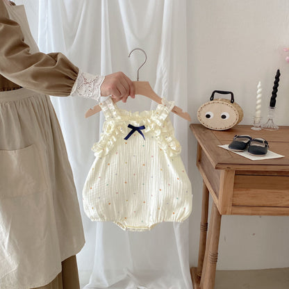 【BABY】夏新作 ガーゼキャミロンパースSK091918