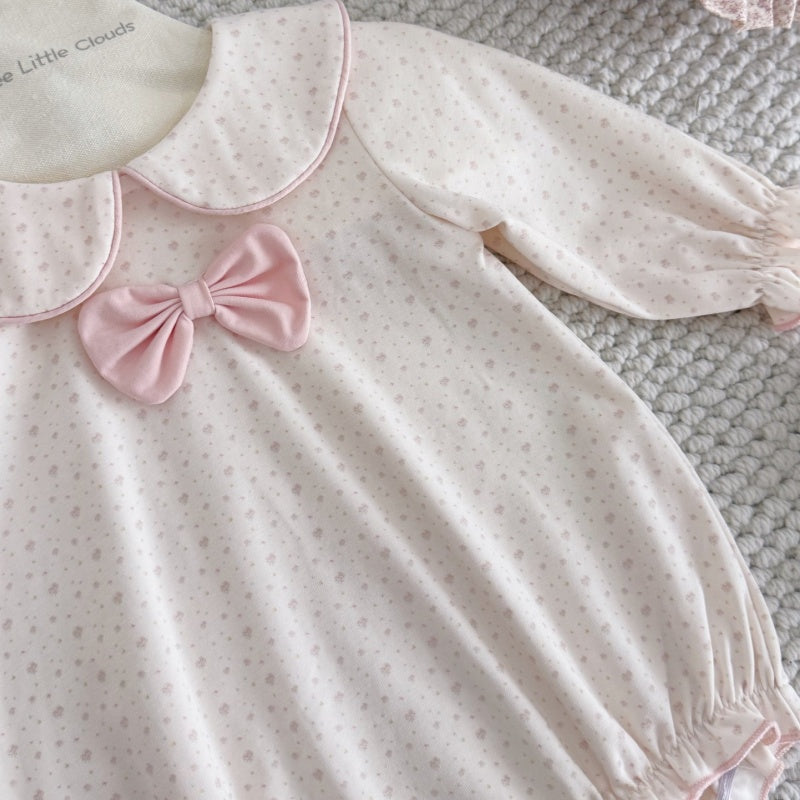 【BABY】小花柄丸襟ロンパースSK106914