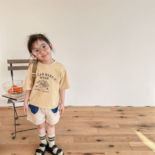 【BABY&KID】夏新作 クルーネックキャラクタープリントTシャツSK091619