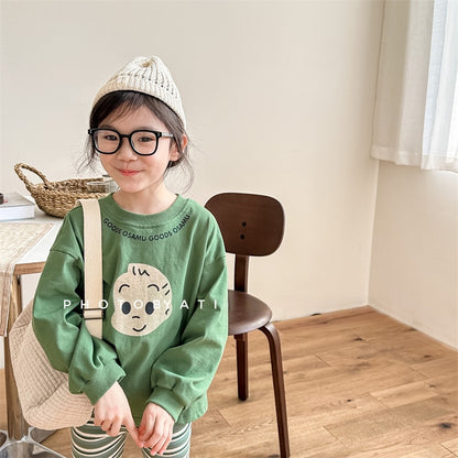 【BABY&KID】韓国風カートゥーン柄スウェットSK100831