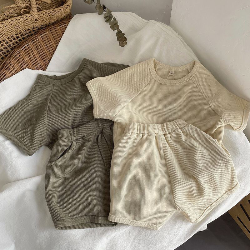 【BABY&KID】夏新作 シンプルデザインセットアップSK070220