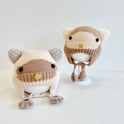 【HAT】フクロウ耳あて帽子SK101604