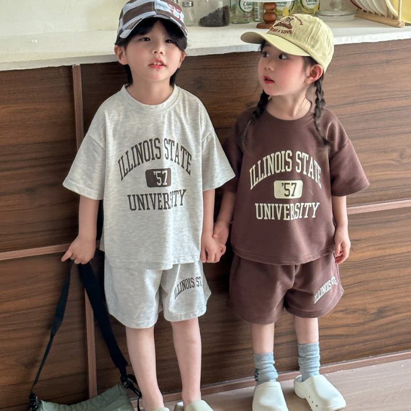 【BABY＆KID】夏新作 ILLINOIS STATEセットアップ SK063002