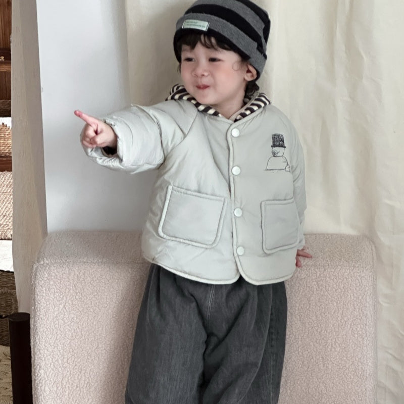 【BABY&KID】冬新作韓国風キャラ柄中綿アウターSK103131