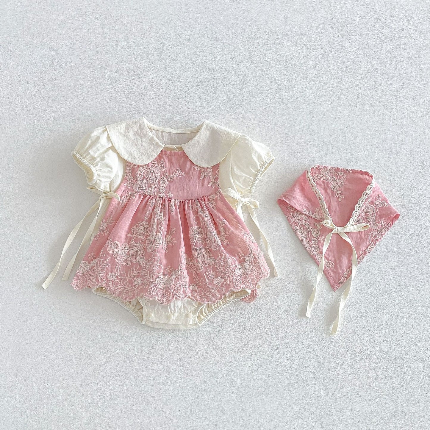 【BABY】夏新作刺繍ロンパースSK105816