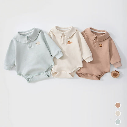 【BABY】ワッフル刺繍ロンパースSK107519