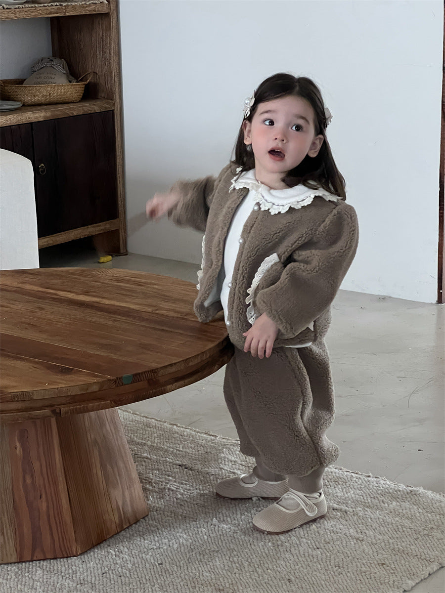 【BABY&KID】ナチュラルもこもこセットアップSK012401