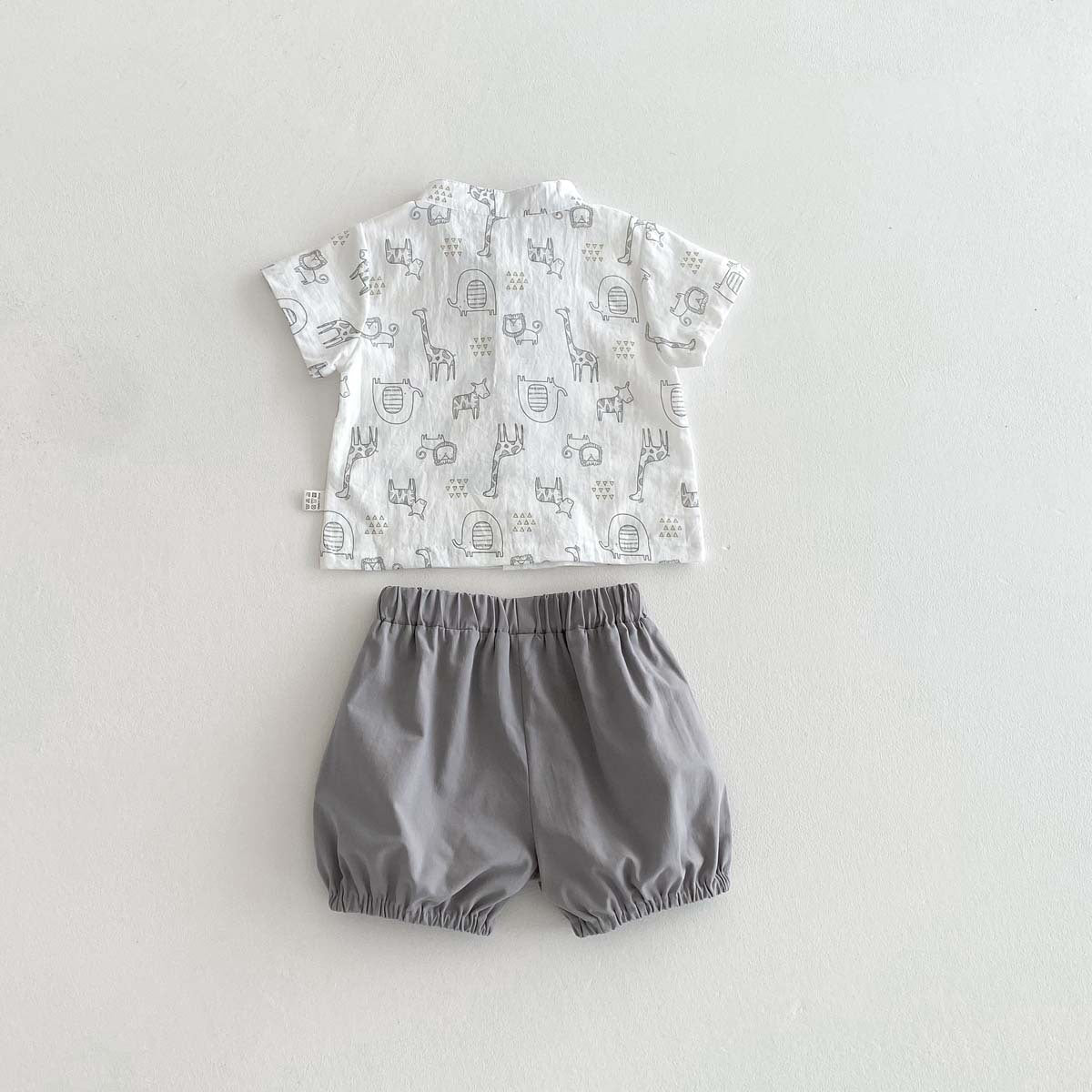 【BABY】夏新作 キリン柄プリンスセットアップSK062721