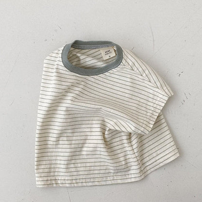 【BABY】夏新作 ボーダー半袖TシャツSK082715