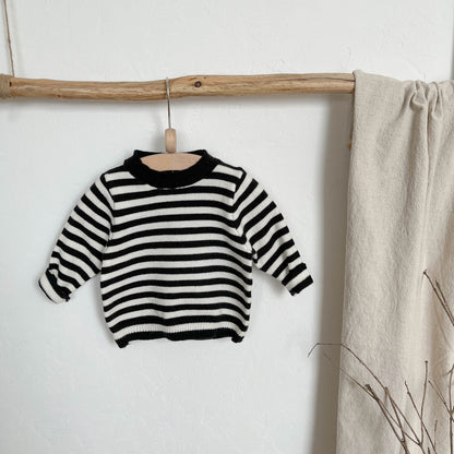 【BABY&KID】ボーダー柄長袖TシャツORサロペットSK022201