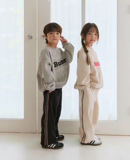 【BABY&KID】韓国風刺繍ロゴスウェットSK101921